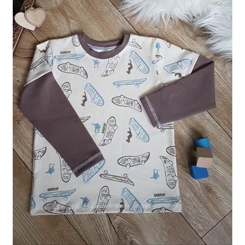 Skate s deleným rukávom