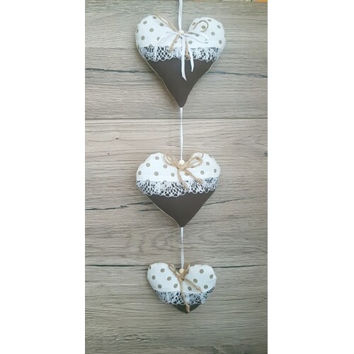 Troj-srdiečko hnedá s bodkou