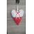 Srdiečko červená s bodkou